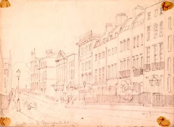 Bentinck Street, bij Manchester Square, Londen, ca. 1850